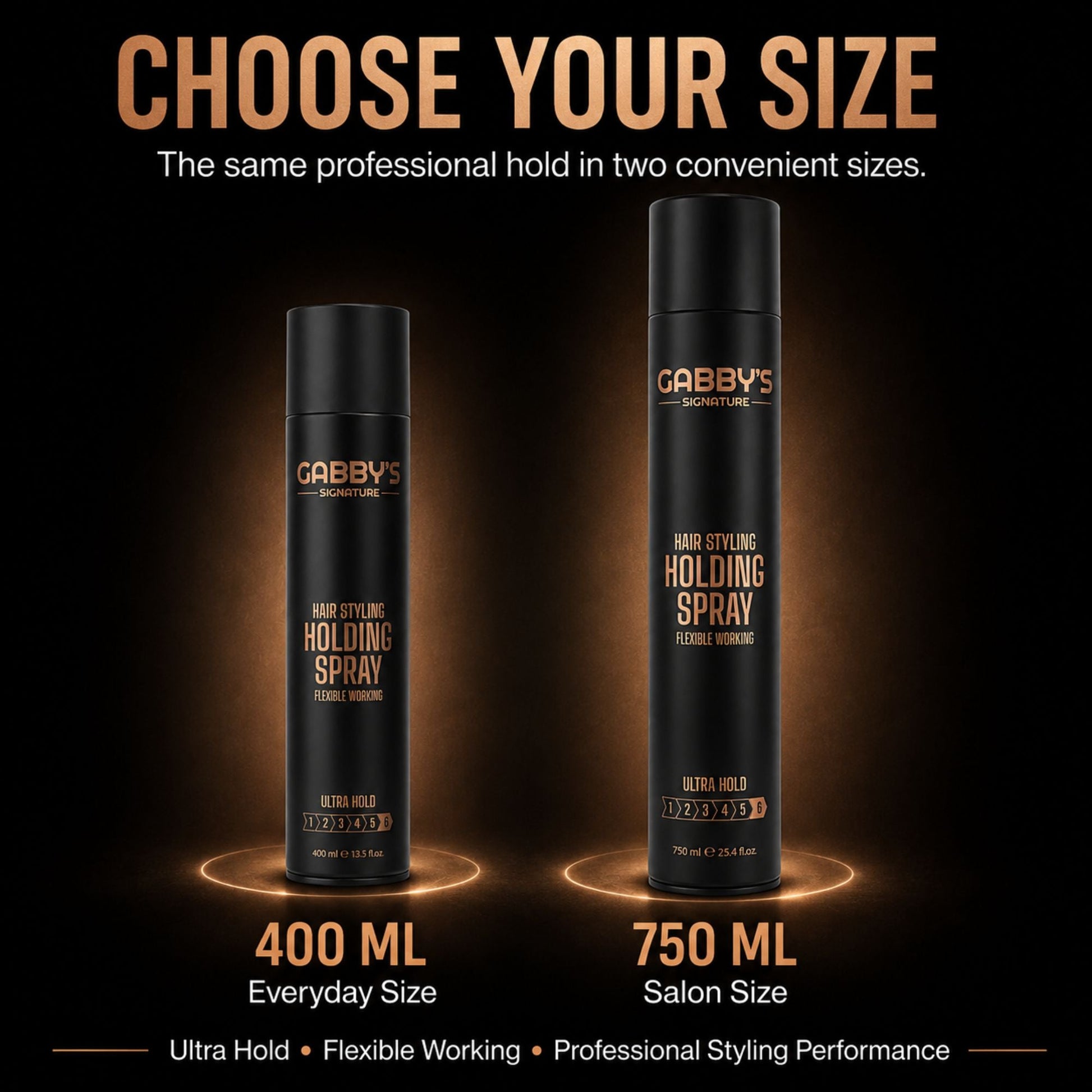 Gabby's Signature Hair Styling Holding Spray Ultra Hold 750ml