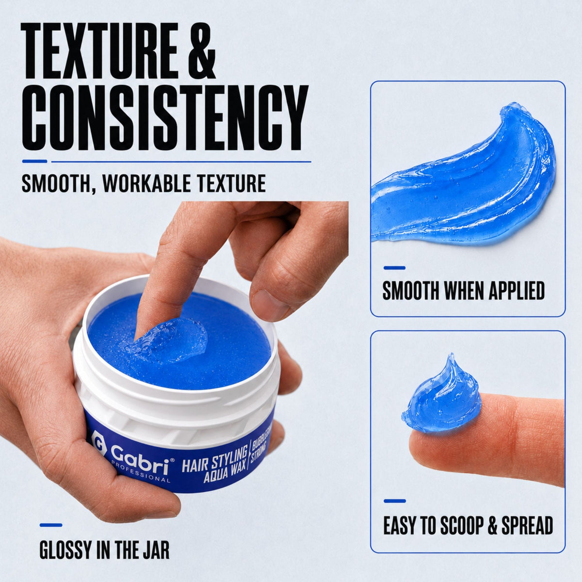 Gabri Professional Hair Styling Aqua Wax Bubblegum Strong 150ml