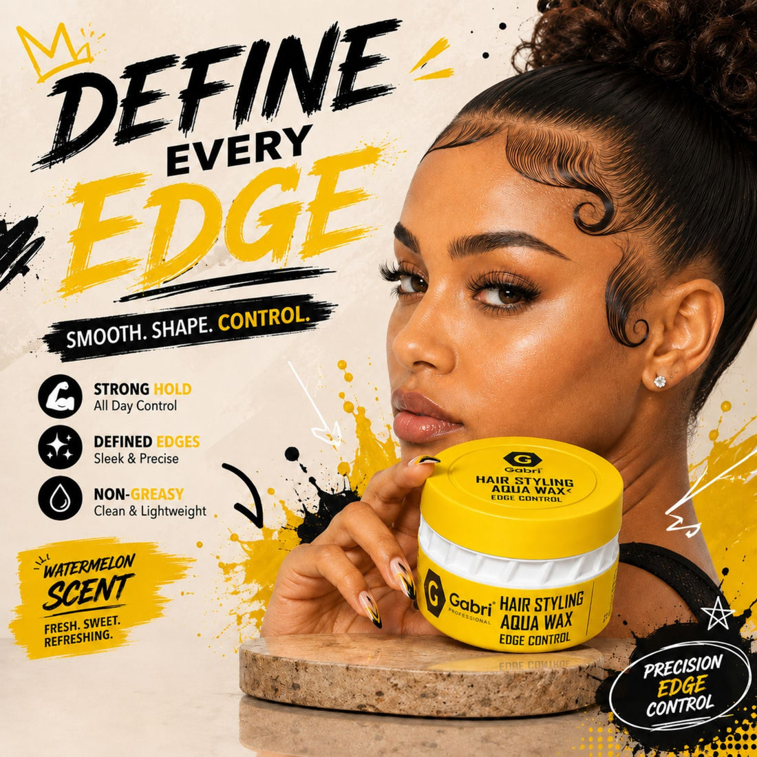 Gabri Professional Hair Styling Aqua Wax Edge Control 150ml
