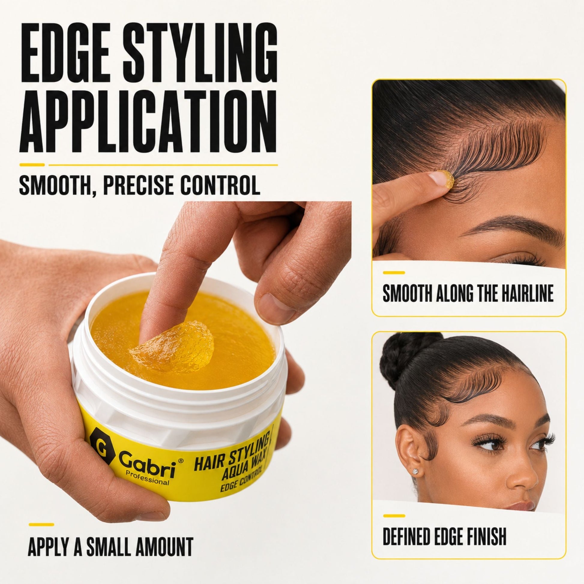 Gabri Professional Hair Styling Aqua Wax Edge Control 150ml